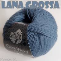 2 Knäuel 100 Gramm Cool Wool Fine von Lana Grossa Jeansblau Farbe 12 Partie 30509 Bild 2