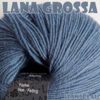 2 Knäuel 100 Gramm Cool Wool Fine von Lana Grossa Jeansblau Farbe 12 Partie 30509 Bild 6