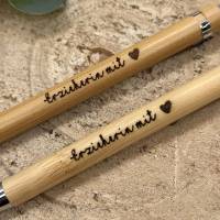 gravierter Holzkugelschreiber "Erzieherin mit Herz" Bild 4