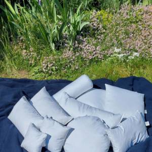 30 x 40 cm sehr hochwertige Kissen neue Dithmarsche Gänsefedern Federkissen 250 g in weiß blanc white Bild 8