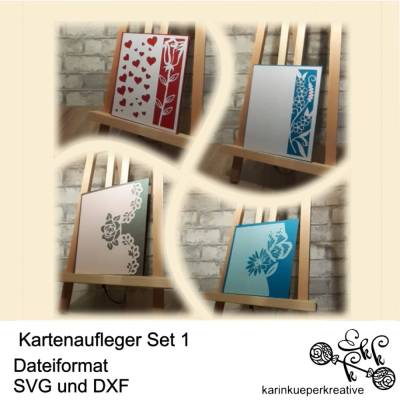 Plotterdatei Kartenaufleger Set 1