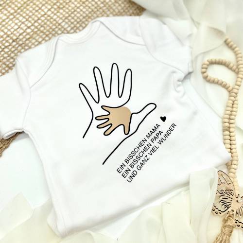 Schwangerschaft verkünden | Baby Body Mama Papa Wunder Überraschung | Geschenk Vatertag
