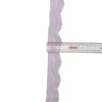 Spitze elastisch, festoniert 35mm breit, gummi, Meterware, 1 Meter lavendel Bild 2