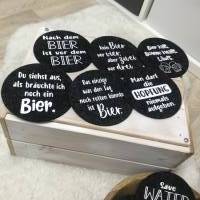 Filzuntersetzer  Untersetzer Biersprüche zum Vatertag, Geburtstag, Bierliebhaber Bild 7