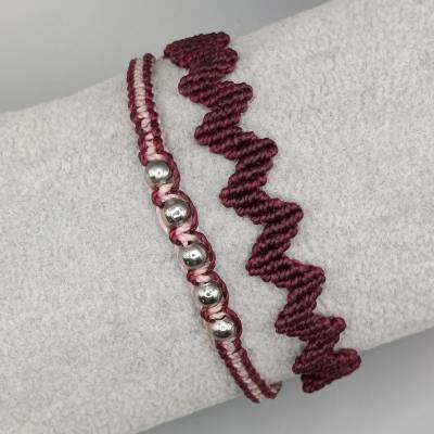 Makramee Armband 2in1
