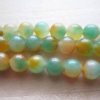 zweifarbige Jade Perlen 8 mm Durchmesser Bild 2
