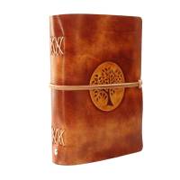 Leder Tagebuch Soft OX Scuff - Tree of Life - Din A5 - Kompaktes Tagebuch oder Notizbuch Bild 2