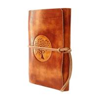 Leder Tagebuch Soft OX Scuff - Tree of Life - Din A5 - Kompaktes Tagebuch oder Notizbuch Bild 4