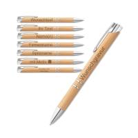 Kugelschreiber personalisiert | Bambus Kugelschreiber mit Gravur ab 1 Stück | Kugelschreiber aus Holz Bild 1