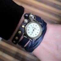Armbanduhr,Wickeluhr mit Druckknopfverschluss, Zuchtperlen Bild 4