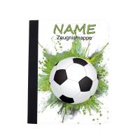 Fußball Zeugnismappe personalisiert | Zeugnismappe Jungen | Zeugnismappe mit Namen | Urkundenmappe Fussball Bild 1