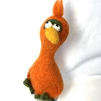 verrückter VOGEL, Dodo orange, supersüsses Filztier/ Eierwärmer, auch als Deko, Geschenk, etc. Bild 1