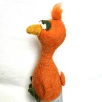 verrückter VOGEL, Dodo orange, supersüsses Filztier/ Eierwärmer, auch als Deko, Geschenk, etc. Bild 2