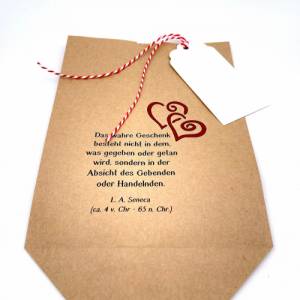 Geschenktüten-Set Spruch von Seneca Sinn des Schenkens Liebe Tüte klein Bild 3