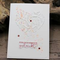 Grußkarte mit Schmetterlingsschwarm, Glückwunschkarte, Liebe Grüße Bild 1