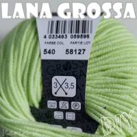 3 Knäuel 150 Gramm Merino Superfein von Lana Grossa helles Limonengrün Zartgrün Farbe 540 Partie 58127 Bild 6