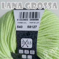 3 Knäuel 150 Gramm Merino Superfein von Lana Grossa helles Limonengrün Zartgrün Farbe 540 Partie 58127 Bild 9
