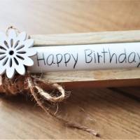 Kerze mit Spruch Happy Birthday #2 Geburstagskerze Kerzen Geschenk Bild 4