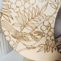 Ewiger Kalender "Vogel" aus Holz | Nachhaltiger Dauerkalender | Tischkalender Dekoration und Geschenkidee Bild 3