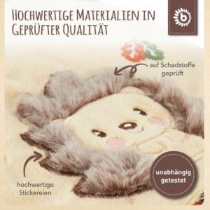 Babygeschenk Knistertuch personalisiert Igel | Geschenk zur Geburt Junge | Baby Geschenkidee | Babyspielzeug Waldtiere G Bild 4