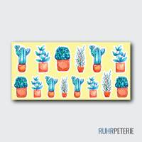 Blumen Maikäfer Pflanzen Sticker | Natur Sticker auf Stickerbogen | Aquarell Sticker Bild 3
