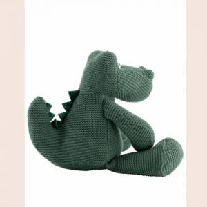Kuscheltier Krokodil Personalisiert / Stofftier / Plüschtier Strick / Baby Geschenk Bild 3