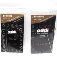 addi Rundstricknadel 1,5 / 1,75 mm - 40 cm nickelfreie Stricknadeln mit Messingspitzen und hochflexiblem Kunststoffseil Bild 1