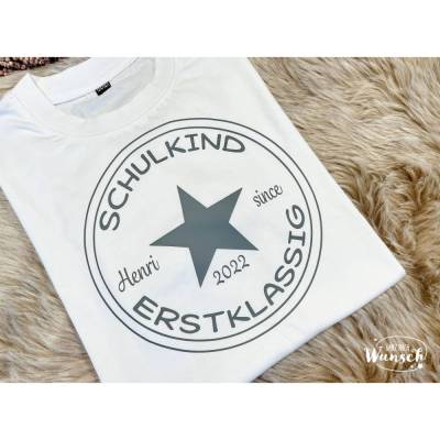 Einschulungsshirt | Geschenk zur Einschulung | T-Shirt | erste Klasse | personalisierbar | Schulkind | Einschulung 2023