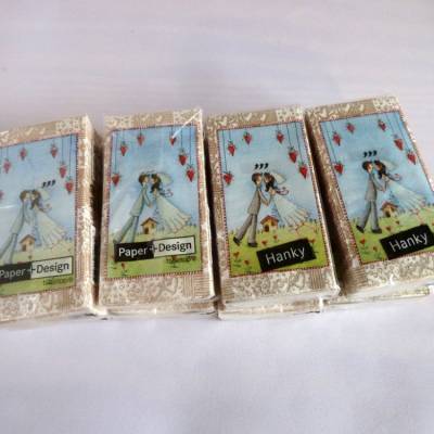 Papiertaschentuch/Motivtaschentuch zur Hochzeit