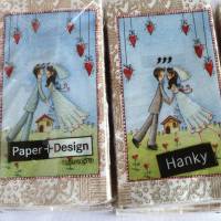 Papiertaschentuch/Motivtaschentuch zur Hochzeit Bild 2