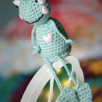Kantenhocker Frosch gehäkelt - süßes und lustiges Geschenk für Freunde,Kantenhocker Frosch, Dekoartikel für Dein Zuhause Bild 7