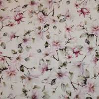 13,70 EUR/m Baumwollstoff Kirschblüten Blumen auf weiß Dolce Home Webware 100% Baumwolle Bild 1