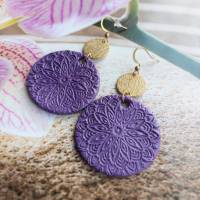 Ohrringe "Lavendel Mandala" Bild 3