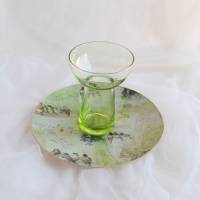 Tischdeko, dekorativer Glasteller mit Frühlingsmotiven Bild 2