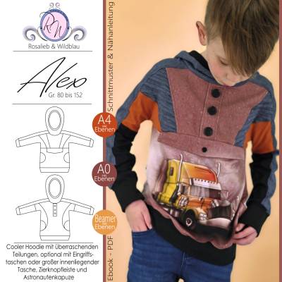 Ebook Alex Hoodie Gr. 80 bis 152