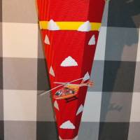 Dekoelemente für Schultüte Zuckertüte für Jungs Hubschrauber, Helikopter rot Nur Motive Bild 1