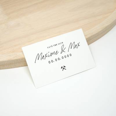 100 Save the Date Karten klein Nr. 09 | Ruhrpott Save the Date | Heiraten im Pott | kleine Karte 8,5 cm x 5,5 cm