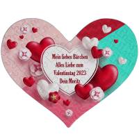 Puzzle Valentinstag mit Wunschtext | Geschenk Liebe Valentinstag Bild 1
