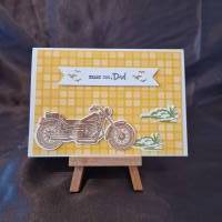 Geburtstagskarte - Motorrad - Thank You Dad - Gras Bild 1