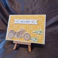 Geburtstagskarte - Motorrad - Thank You Dad - Gras Bild 3