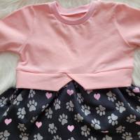 Sweater Kleid / Sweater / Tunika / Girly Sweater / Kleidchen mit Schößchen Kleid für Mädchen Pötchen Rosa Bild 3