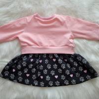 Sweater Kleid / Sweater / Tunika / Girly Sweater / Kleidchen mit Schößchen Kleid für Mädchen Pötchen Rosa Bild 5