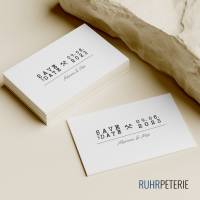 100 Save the Date Karten klein | Ruhrpott Save the Date | Heiraten im Pott | kleine Karten 8,5 cm x 5,5 cm Bild 1