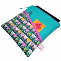 eReader Tasche Tablethülle Tulpen Mini smaragdgrün, personalisierbar, z.B. für Tolino Vision 6 Epos 3 Kindle Oasis 10 Bild 2