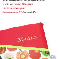 eReader Tasche Tablethülle Tulpen Mini smaragdgrün, personalisierbar, z.B. für Tolino Vision 6 Epos 3 Kindle Oasis 10 Bild 4