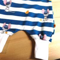 Baby Frühchen Strampler, Gr 46/48 mit Shirt , Reborn Baby, Handgefertigt aus Jersey für Frühchen Babys Bild 3
