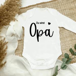 Geschenk für Papa | Oma | Opa | Tante | Schwangerschaft verkünden Baby Body | Überraschung Schwangerschaft I Wir werden Bild 3