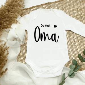 Geschenk für Papa | Oma | Opa | Tante | Schwangerschaft verkünden Baby Body | Überraschung Schwangerschaft I Wir werden Bild 4