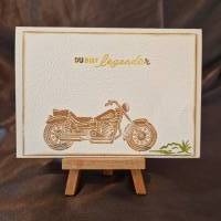 Motorrad Geburtstagskarte / Geburtstagskarte  Motorradliebhaber / Geburtstagskarte mit Motorraddesign / Geburtstagskarte Bild 1