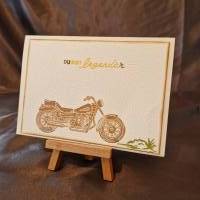 Motorrad Geburtstagskarte / Geburtstagskarte  Motorradliebhaber / Geburtstagskarte mit Motorraddesign / Geburtstagskarte Bild 2